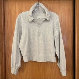 Abercrombie & Fitch Crop Half Zip Sweatshirt
